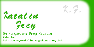 katalin frey business card